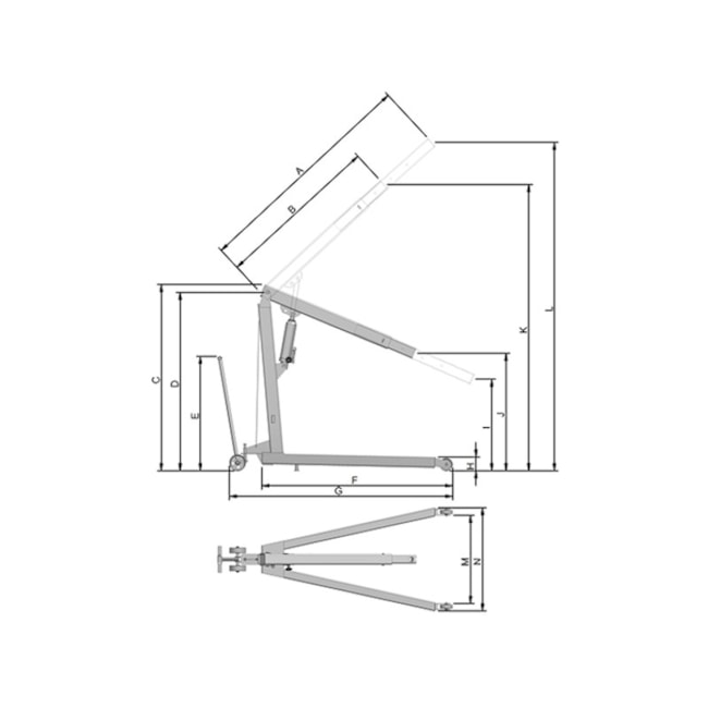 Guincho Hidráulico 3 Toneladas com Rodas de Ferro G 3000 BOVENAU-d2f1c0be-3364-4c40-8c5a-d54e5d908e3f