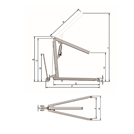 Guincho Hidráulico 500Kg com Rodas de Ferro G500E BOVENAU-93a8310a-f158-4517-9984-a5cb6cc7b18c