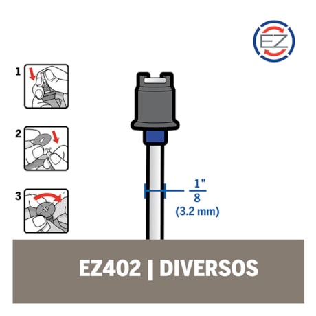 Haste Adaptadora para Discos de Corte 1/8