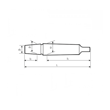 Haste Cônica para Mandril CM2 - B16 2571 HT-639a2ab5-7f51-4388-a076-5dc70fffe6ee