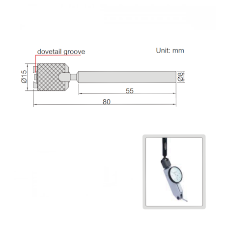 Haste Universal 80mm para Relógio Apalpador 6297-1 IN-SIZE-a00cb00f-7e06-4033-a22f-77d9e9a6226f