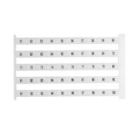 Identificador Plástico DEKAFIX 5 FW 51-100 C047346.0051 WEIDMULLER CONEXEL