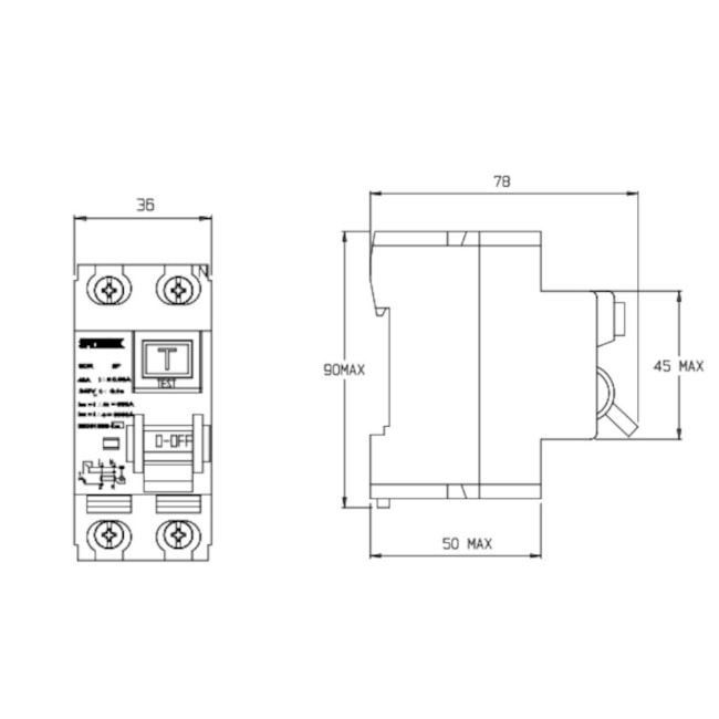 IDR Interruptor Diferencial Residual 2P 63A 300MA SDR263300 STECK-30ea041d-c12f-41b6-a128-5fa47779bd43