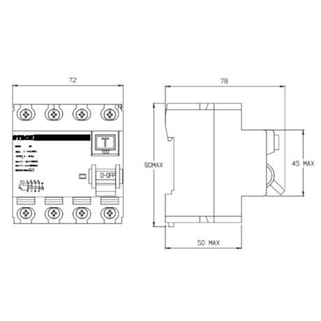 IDR Interruptor Diferencial Residual 4P 100A 300MA SDR410003 STECK-1e0ea820-0148-4704-ba23-2527f2b5ff35