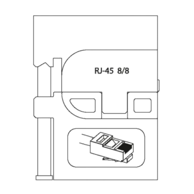 Inserto Modular Crimpador Conector Telecomunicação RJ45 8140-16 GEDORE-6709bd5b-e507-484f-a457-041be6580cbe