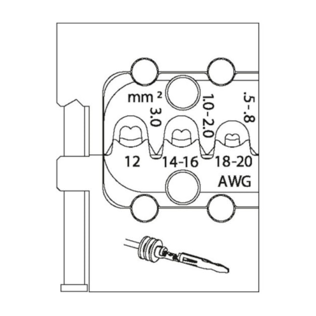 Inserto Modular para Conector Lamellar 0.5 a 3mm 8140-20 GEDORE-3ffad28b-0bd5-42c4-822b-cd8908e99d0c