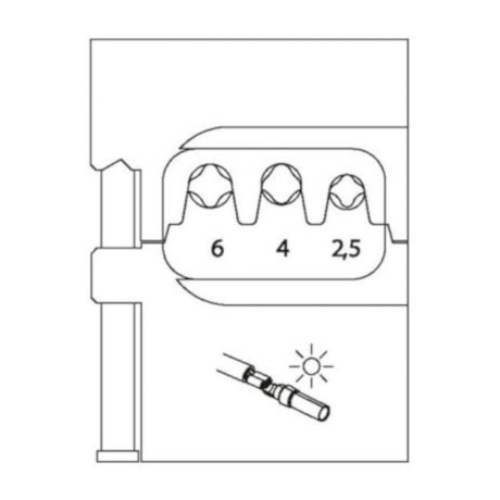 Inserto Modular para Conector Solarlok 2.5 a 6mm 8140-23 GEDORE