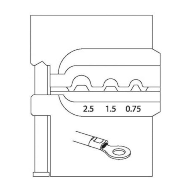 Inserto Modular para Terminal Não Isolado 0,75/1,5/ 2,5mm 8140-04 GEDORE-2db92e06-301d-413a-91b1-123f5b47b4af