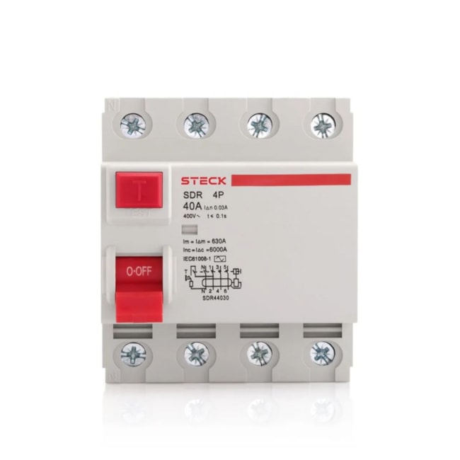 Interruptor Diferencial Residual 4P 25A 30MA SDR42530 STECK-2c80ef2f-cb6f-4d1e-a41a-9a1b6a2bdacf