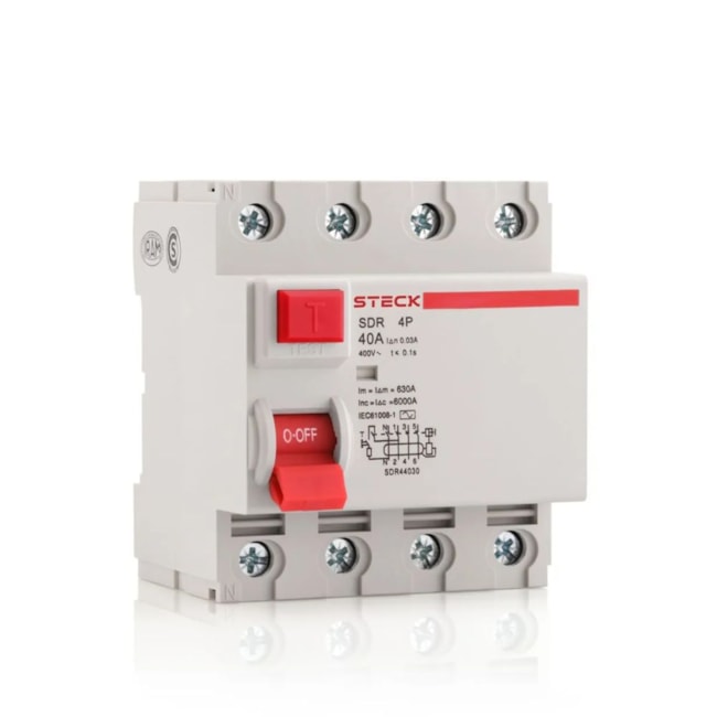 Interruptor Diferencial Residual 4P 25A 30MA SDR42530 STECK-654156dc-dca1-4318-b8b2-f68adc91164a