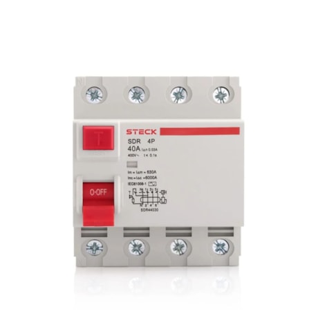 Interruptor Diferencial Residual 4P 25A 30MA SDR425300 STECK