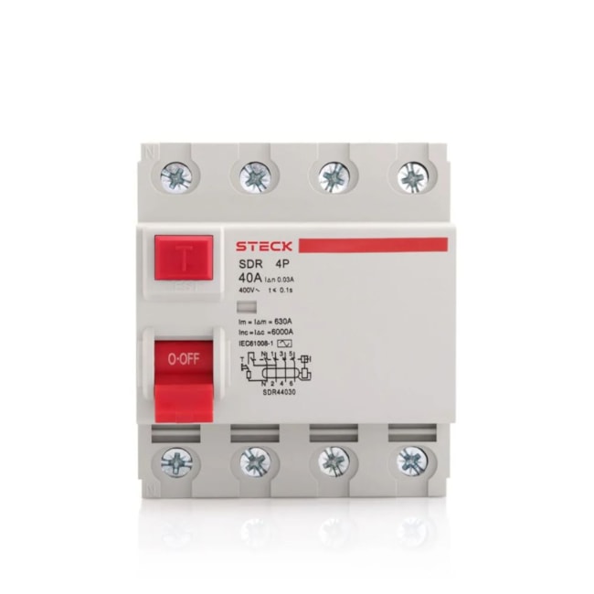 Interruptor Diferencial Residual 4P 25A 30MA SDR425300 STECK-db520fec-6da4-4c19-83bd-17378ad5da7f