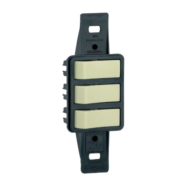 Interruptor Simples sem Placa 3 Módulos 10A  3000 PIAL-935fa169-99c9-42f2-aa2d-7f843c00f462