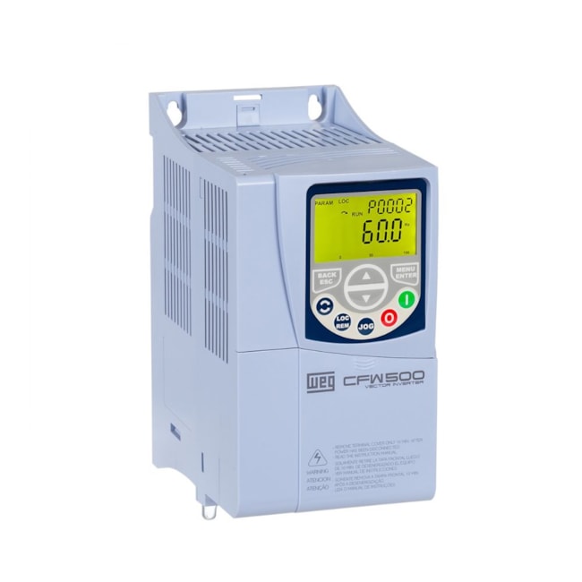 Inversor de Frequência 3CV 10A Monofásico/Trifásico 200-240V IP20 CFW500B10P0B2DB20G2 WEG-3b2065cd-5e6c-464f-935a-65ba2ba2e7a1