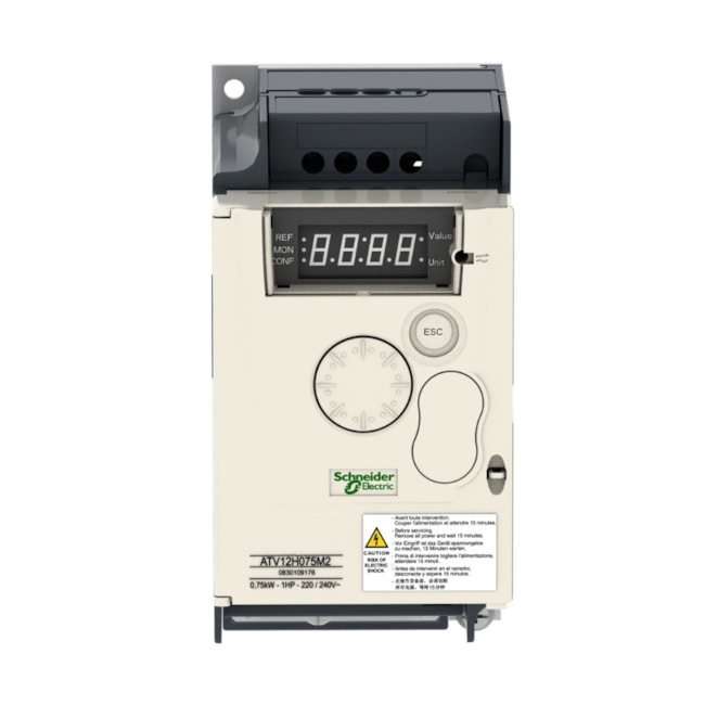 Inversor de Frequência Monofásico 1CV 4.2A 200-240VCA ATV12H075M2 SCHNEIDER-037fd4f4-0fa9-4404-91c3-ee312d3b7399