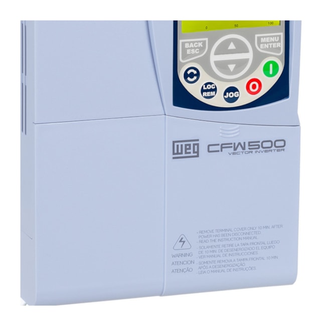 Inversor de Frequência Trifásico 10CV 16A 380-480V CFW500C16P0T4DB20 12105969 WEG-4ae438d8-21d8-40c3-8f48-802a55f1759b