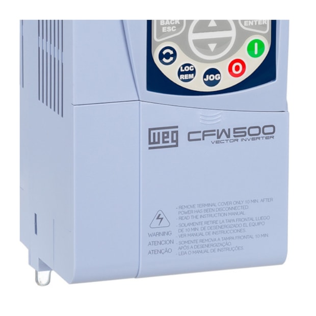 Inversor de Frequência Trifásico 5cv 16A 200-240V CFW500B16P0T2DB20 11895099 WEG-61630962-0eca-44a5-8d7b-0c985738d8be