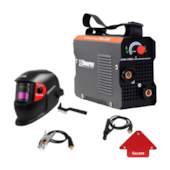 Inversora de Solda Monofásica EVO 130C Smarter + Máscara e Esquadro Magnético Galzer e Eletrodo 1KG E6013 TITANIUM Inversora de Solda Monofásica EVO 130C Smarter + Máscara e Esquadro Magnético Galzer e Eletrodo 1KG E6013 TITANIUM