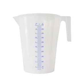 Jarra Graduada de Polietileno com Escala em Alto Relevo Transparente 5 litros 2167 BREMEN