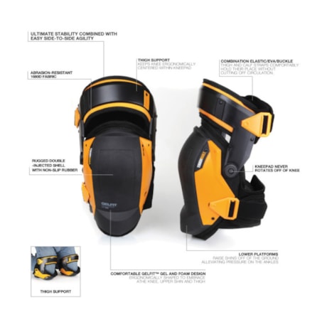 Joelheira de Proteção com Suporte de Coxa GelFit TB-KP-G3 TOUGHBUILT-1c3f32be-a236-4376-b77f-91d16eda26f5