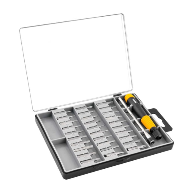 Jogo Bits de Precisão de Encaixe Sextavado 4mm com 32 Peças 3538320000 VONDER-04ffe110-ae22-451f-908a-7ffc9e7a4fae