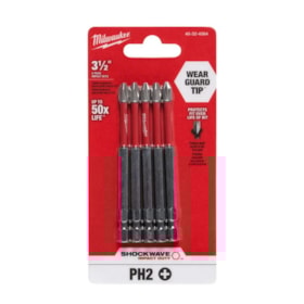 Jogo Bits Phillips de Impacto PH2 x 89mm com 5 Peças 48-32-4564 MILWAUKEE