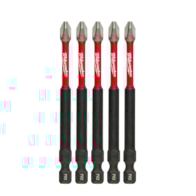 Jogo Bits Phillips de Impacto PH2 x 89mm com 5 Peças 48-32-4564 MILWAUKEE