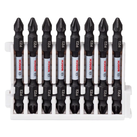 Jogo Bits PRO Pozidriv Impact Duplo 65mm Encaixe 1/4