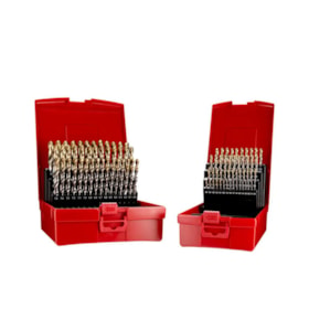 Jogo Broca HP HSS DIN 338N 1.00 A 10.00MM TIN de 91 Peças A095209 DORMER