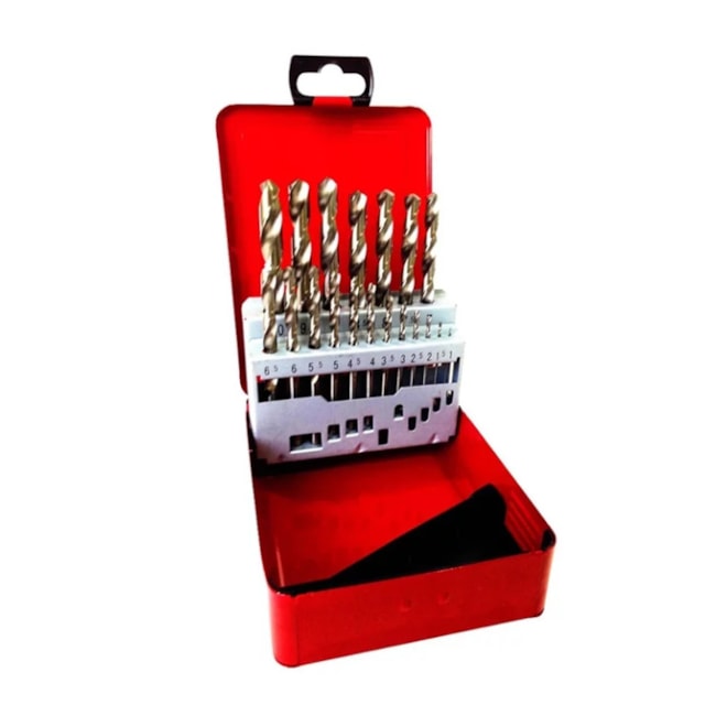 Jogo Brocas para Metais 1.5 à 10mm 19 Peças 37263 HTOM-298943b7-b921-418e-b53c-ef35f824d178
