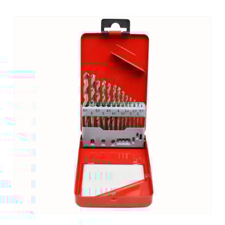 Jogo Brocas para Metais 1.5 à 6mm 13 Peças 37262 HTOM-91a2322e-0c1e-482c-909c-410774b8f0ad