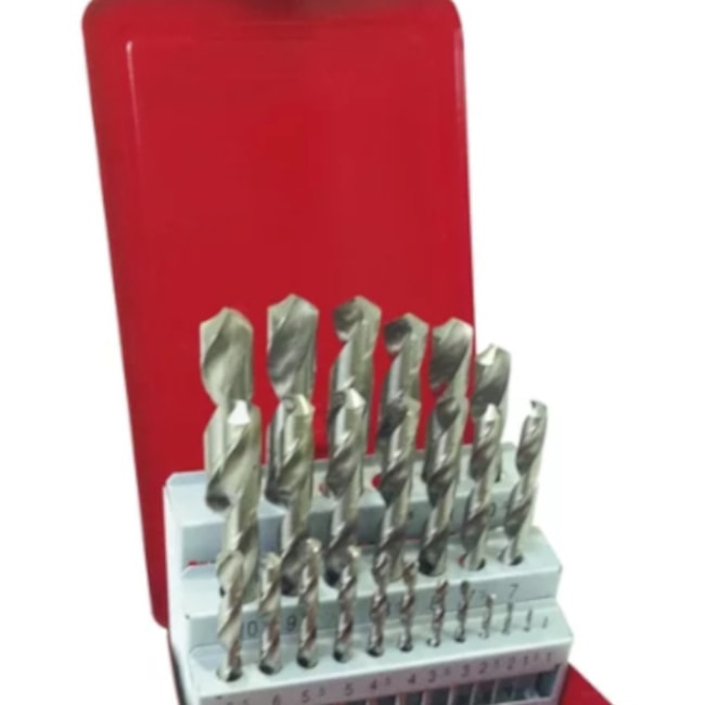 Jogo Brocas para Metais 1 à 13mm 25 Peças 37264 HTOM-0d5ee06b-e6bc-4873-8e89-a58d31c95062