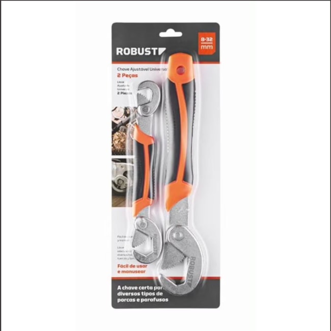 Jogo Chave Ajustável Universal 8-32mm com 2 Peças S03211002 ROBUST-5101514a-b2cf-4552-b5f8-2648712473e0