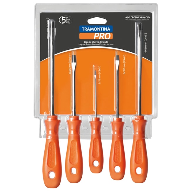 Jogo Chave de Fenda com 5 Peças 44130515 TRAMONTINA PRO-709eb76a-58df-4c3f-9004-bcf9c4388cea