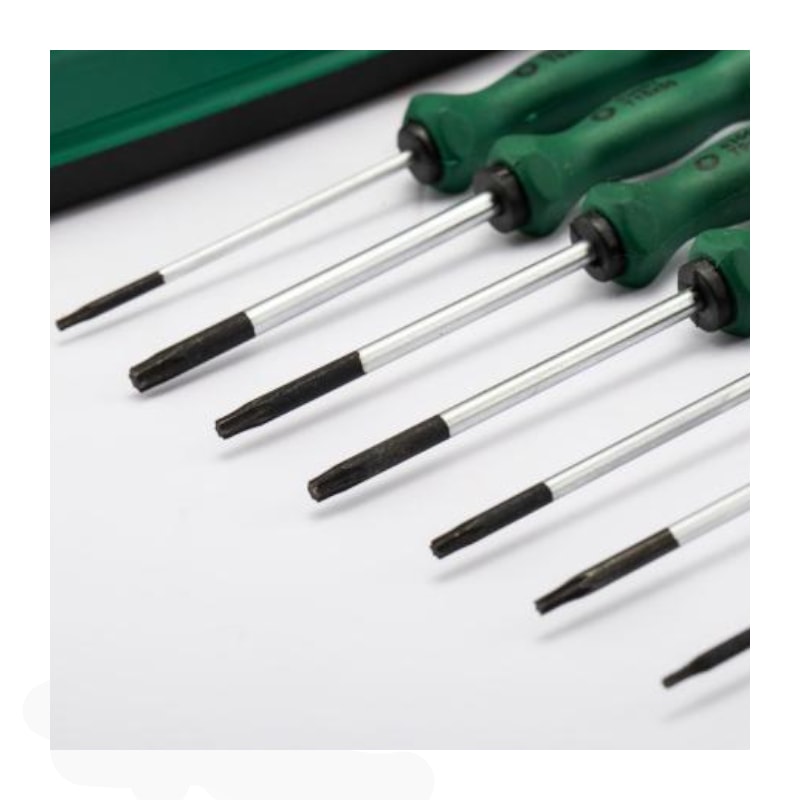 Jogo Chave Torx Reta De Precisão T5 a T15 com 7 Peças ST09315SJ