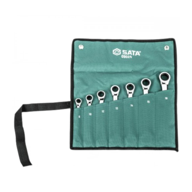 Jogo Chaves Combinadas Catraca 8 a 18mm Speedy 7 Peças ST09024SJ SATA-104596af-604b-4dfb-9faf-c522817739bc