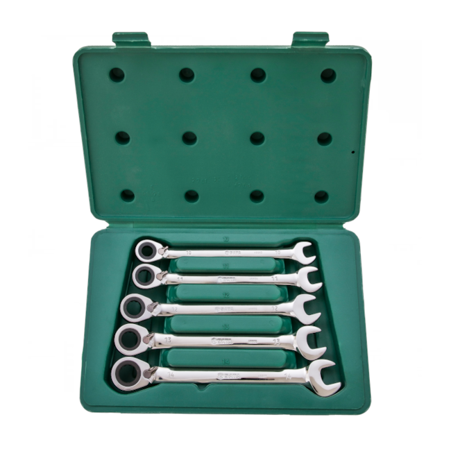 Jogo Chaves Combinadas Catraca Reversível 10 a 14mm 5 Peças ST09083SJ SATA-1dd92256-8e15-4302-8b2f-ed9b7634828b