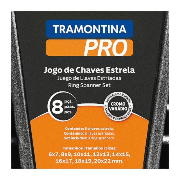 Jogo Chaves Estrela de 6mm a 22mm com 8 Peças 44630308 TRAMONTINA PRO-f62bad80-2cfa-4aa7-ab52-e8099753adb7