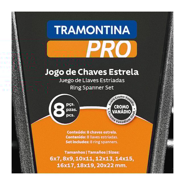 Jogo Chaves Estrela de 6mm a 22mm com 8 Peças 44630308 TRAMONTINA PRO-5ac8c2ea-a555-4ffd-a20a-658faac5b016
