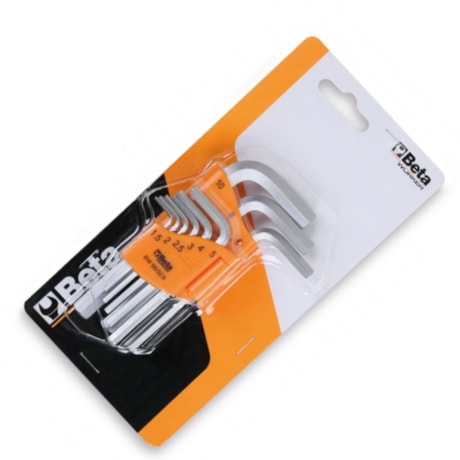 Jogo Chaves Hexagonais L 1,5 a 10 mm com 9 Peças BW 96/SC9 BETA WORKER-e4c465f0-2c50-4b6e-ab0b-deeaeb0feafe