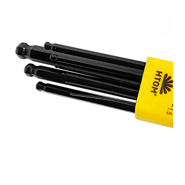 Jogo Chaves Hexagonais L Abaulada Longa 1.5mm a 10.0mm 9 Peças c/ Suporte JGHXLMM09 HTOM-fb7045a2-05cf-4a28-9fcd-1ae108acc5dc