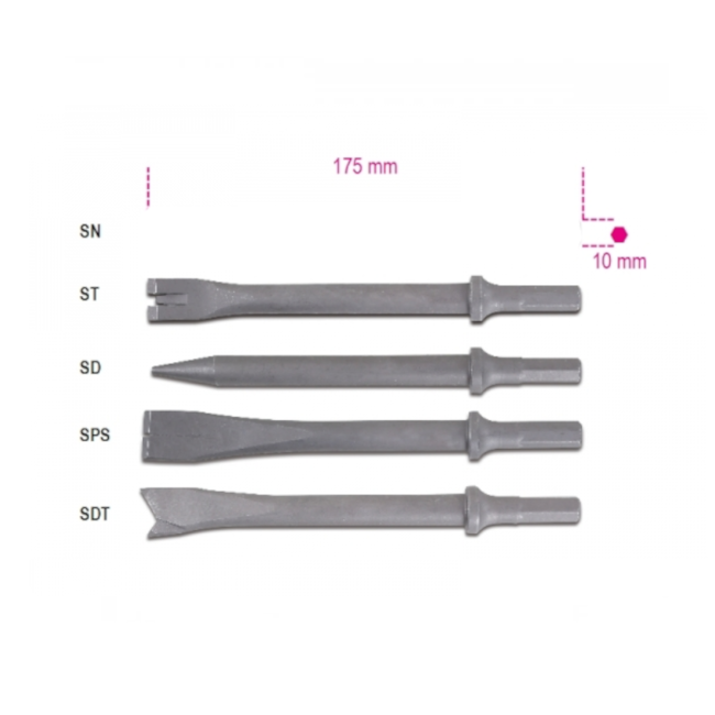 Jogo com 5 Formões para Martelo Pneumático 1940E10/S5 019400050 BETA-cef2ddf1-82d6-4ced-8e4e-ecd2f319c84f