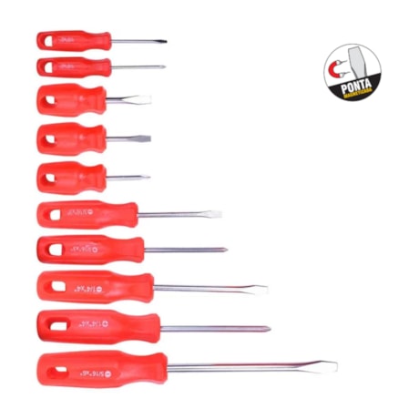 Jogo de 10 Chaves Fenda e Phillips 3072910000 NOVE54-89556e96-50a8-487c-9998-21d316b5be04