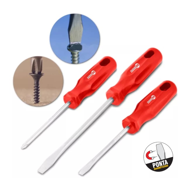 Jogo de 3 Chaves Fenda e Phillips 3072903000 NOVE54-02213f24-c834-46be-b735-38862bf39768
