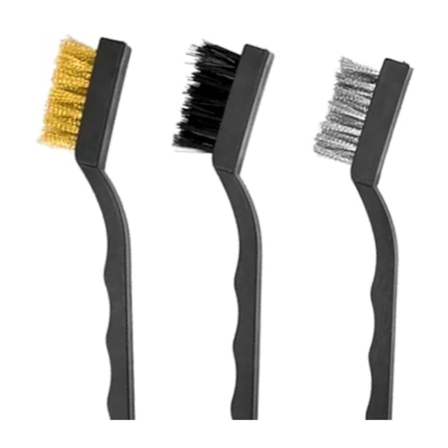 Jogo de 3 Escovas Manuais Aço/Nylon/Latão Pequena 748609 MTX-1d90aff3-c978-45fd-abeb-d7c8aadc20dc