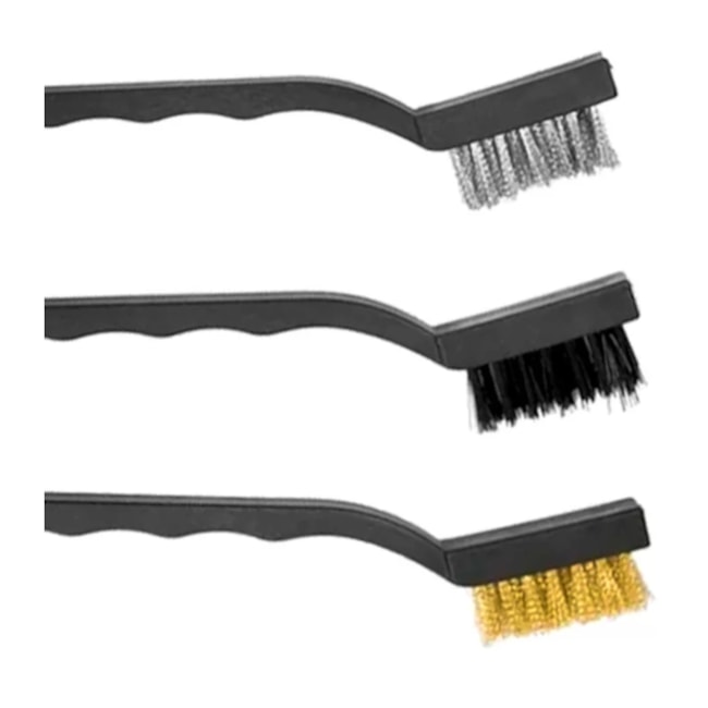 Jogo de 3 Escovas Manuais Aço/Nylon/Latão Pequena 748609 MTX-68ceaaad-c110-4a8e-9567-359128cdda64