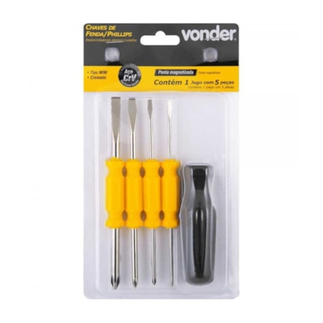 Jogo de 5 Chaves de Ponta Dupla Fenda e Phillips 3070500000 VONDER-aa967c2d-ec89-42ce-b42b-c18d2a8ac5b8