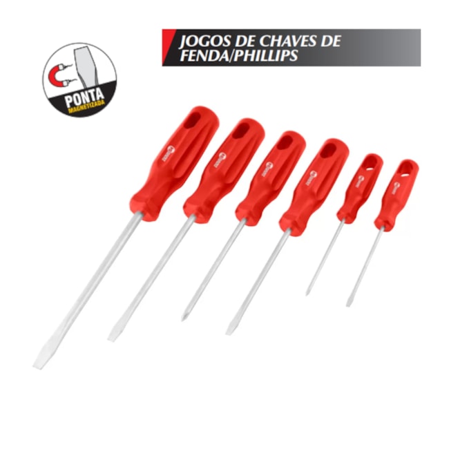 Jogo de 6 Chaves Fenda e Phillips 3072906000 NOVE54-80637b54-5cad-4a19-b754-5d7e74787d44