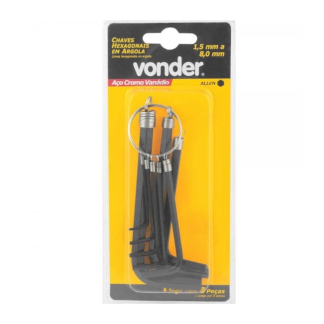 Jogo de 8 Chaves Allen Tipo L 1.5MM A 8MM 3573150800 VONDER-c992d90f-6f13-425a-82d0-9b88cb118d5f