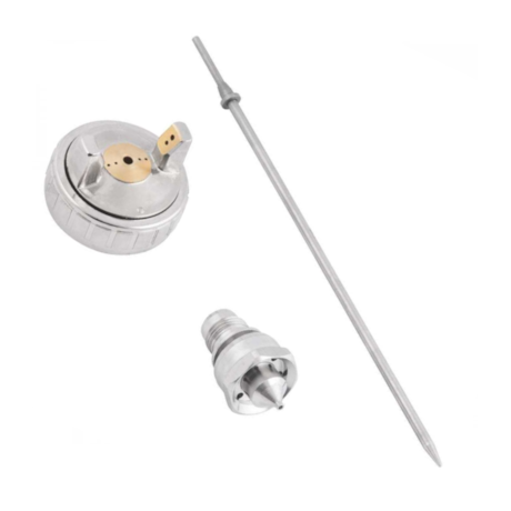 Jogo de Agulha/Bico/Capa de Ar/Porca/Anel de Vedação 1.3mm para Pistola de Pintura PSV 200 6220200222 VONDER-20eb905a-c709-462d-a38d-460ca4d5bc2c